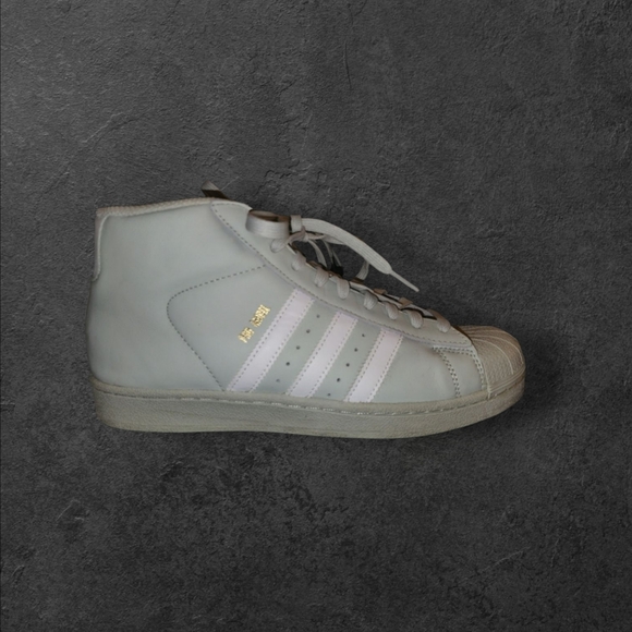 Adidas Pro Model J CQ0622 Linen Green Men's 7 High top Sneakers Mint Green/White - Picture 1 of 7